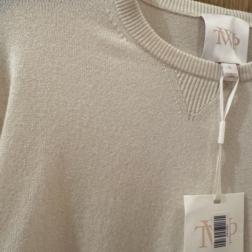TWP Cashmere Boy Crew Sweater - Picture 2 of 7
